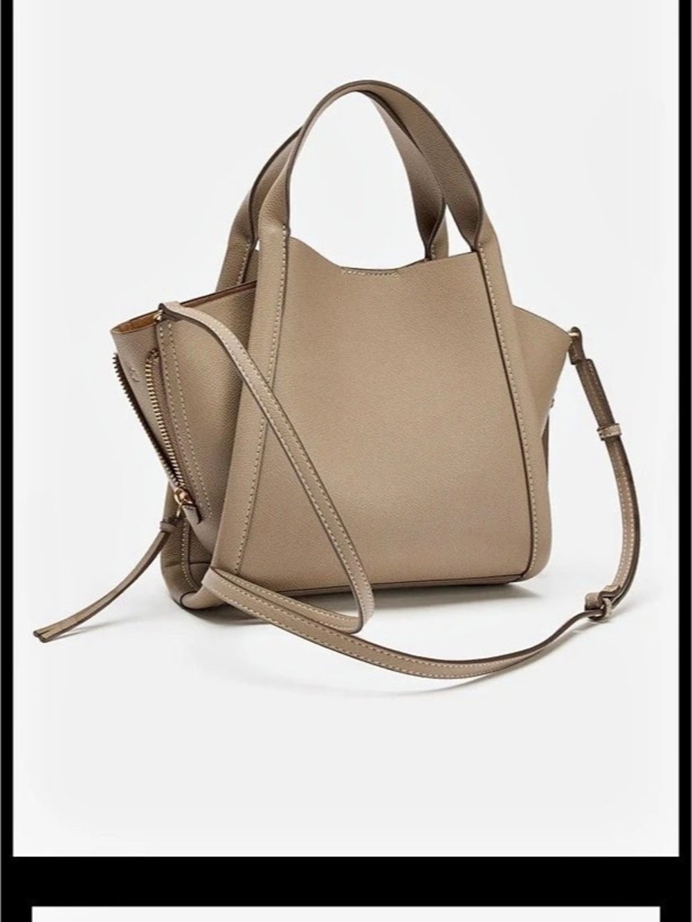 Zara City Crossbody Bag Tote Crossbody Bag in Brown Like New